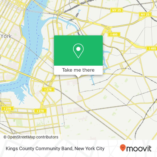 Kings County Community Band map