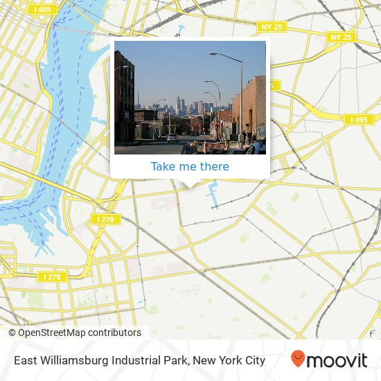 Mapa de East Williamsburg Industrial Park