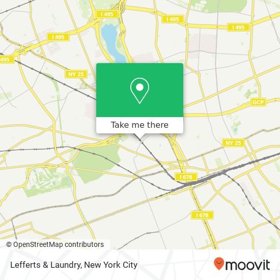 Lefferts & Laundry map