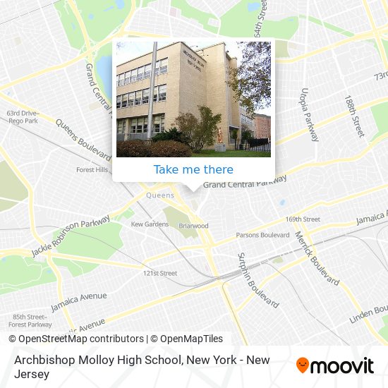 Mapa de Archbishop Molloy High School