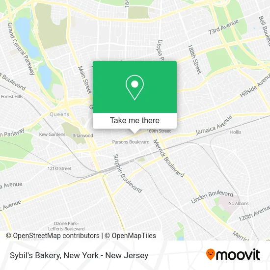 Sybil's Bakery map