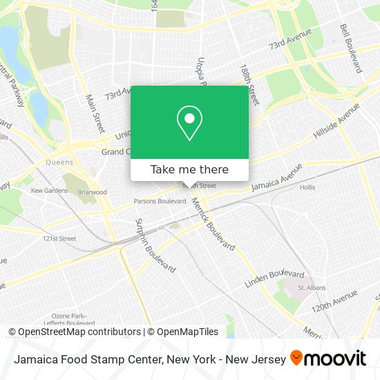 Jamaica Food Stamp Center map