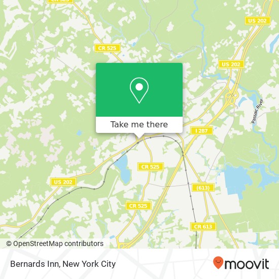Bernards Inn map