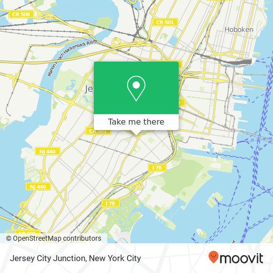 Mapa de Jersey City Junction