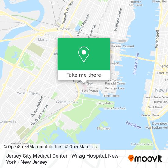 Jersey City Medical Center - Wilzig Hospital map