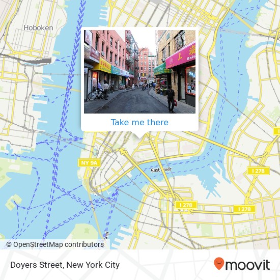 Doyers Street map