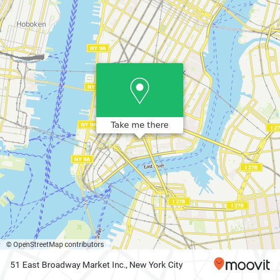 Mapa de 51 East Broadway Market Inc.
