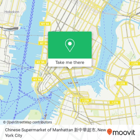 Chinese Supermarket of Manhattan 新中華超市 map