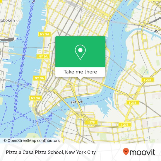 Mapa de Pizza a Casa Pizza School