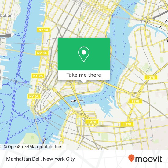 Mapa de Manhattan Deli