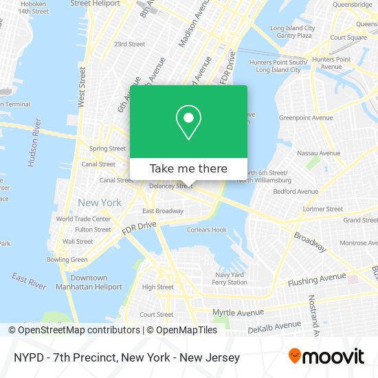 Mapa de NYPD - 7th Precinct