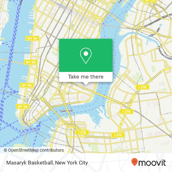 Mapa de Masaryk Basketball