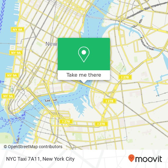 NYC Taxi 7A11 map