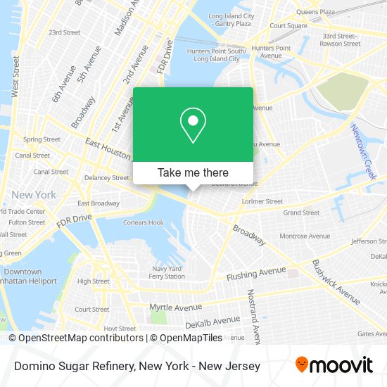 Mapa de Domino Sugar Refinery