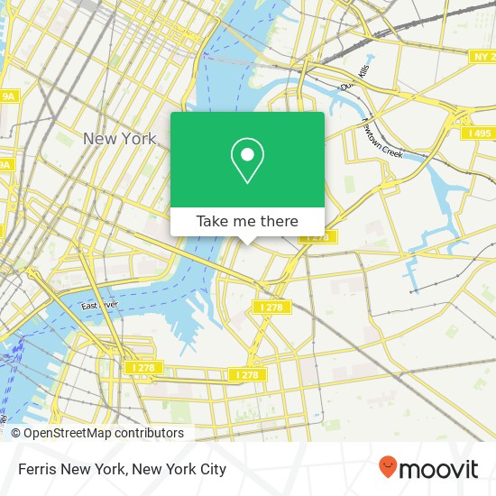 Mapa de Ferris New York