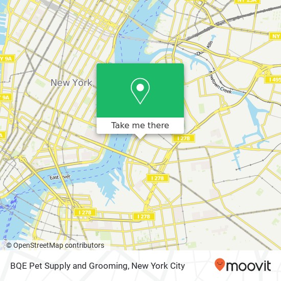 BQE Pet Supply and Grooming map