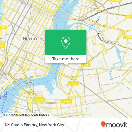 Mapa de NY Studio Factory