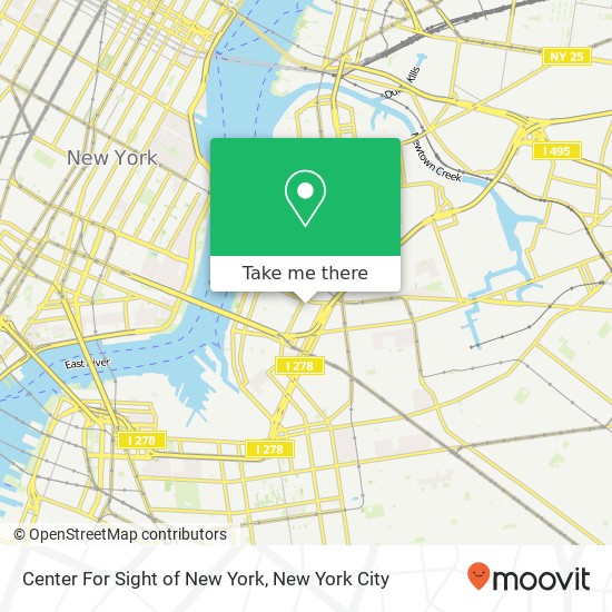 Mapa de Center For Sight of New York