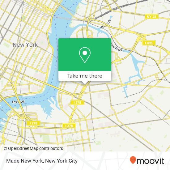 Mapa de Made New York