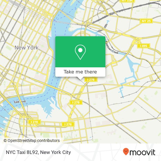 NYC Taxi 8L92 map