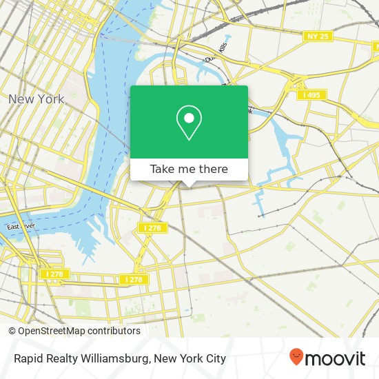 Mapa de Rapid Realty Williamsburg