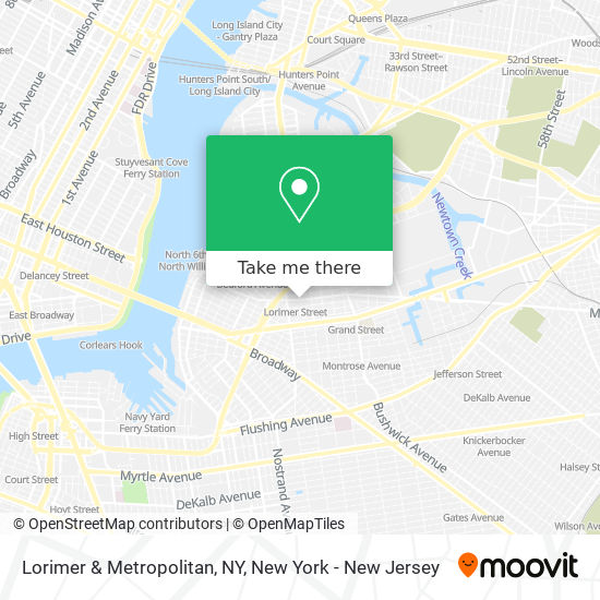 Mapa de Lorimer & Metropolitan, NY