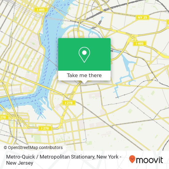 Metro-Quick / Metropolitan Stationary map