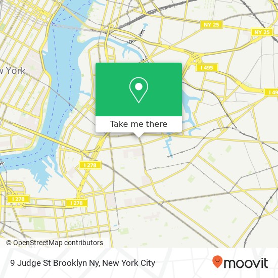 Mapa de 9 Judge St Brooklyn Ny