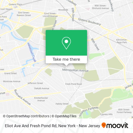 Mapa de Eliot Ave And Fresh Pond Rd