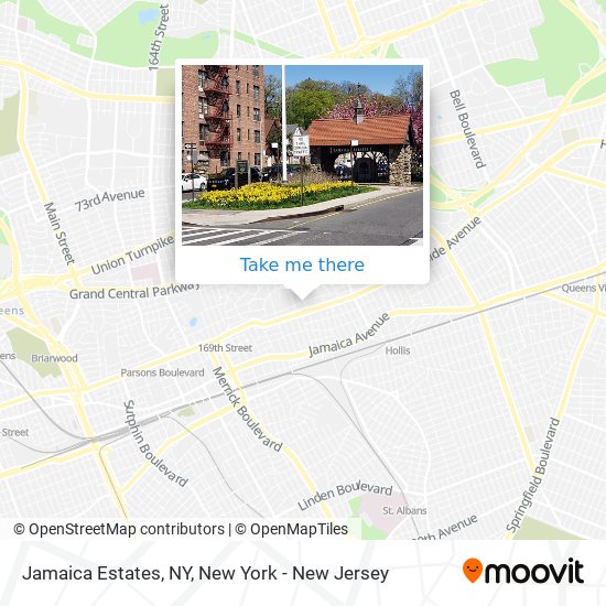 Jamaica Estates, NY map