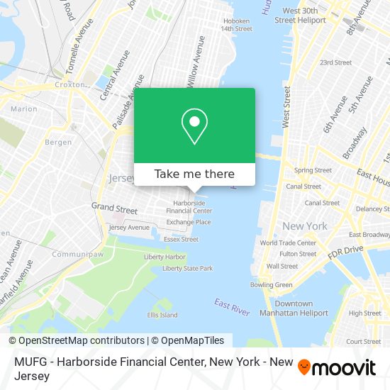 MUFG - Harborside Financial Center map