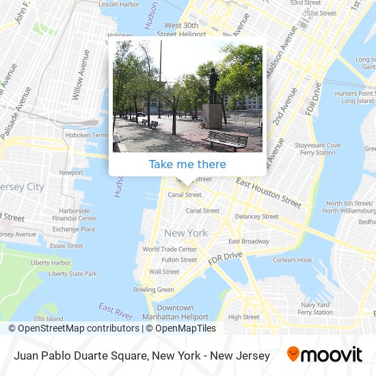 Juan Pablo Duarte Square map