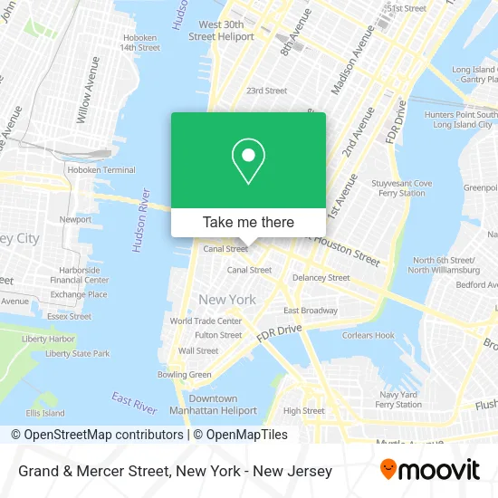 Grand & Mercer Street map