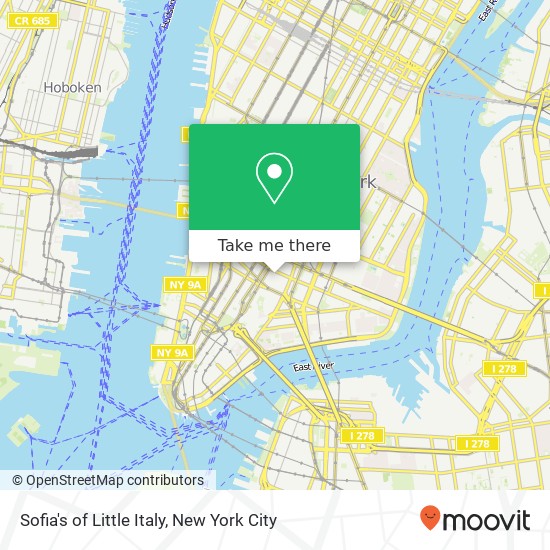 Sofia's of Little Italy map