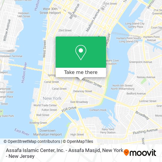 Assafa Islamic Center, Inc. - Assafa Masjid map