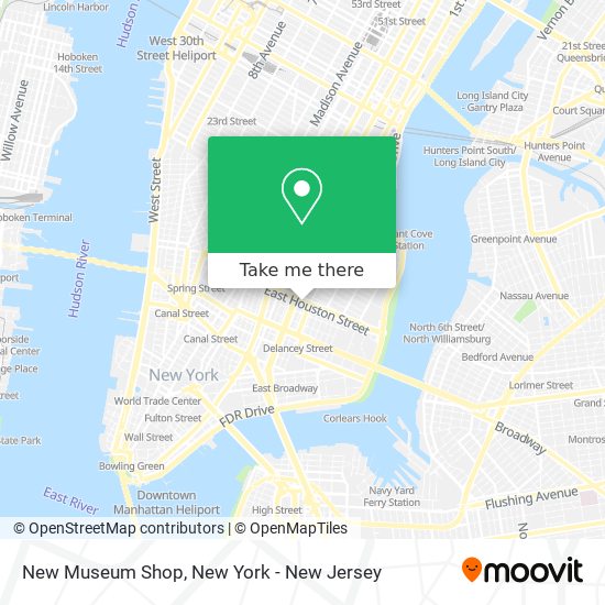 Mapa de New Museum Shop