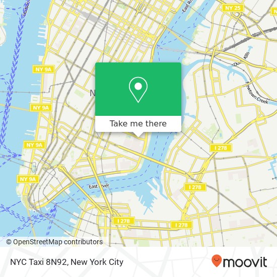 NYC Taxi 8N92 map