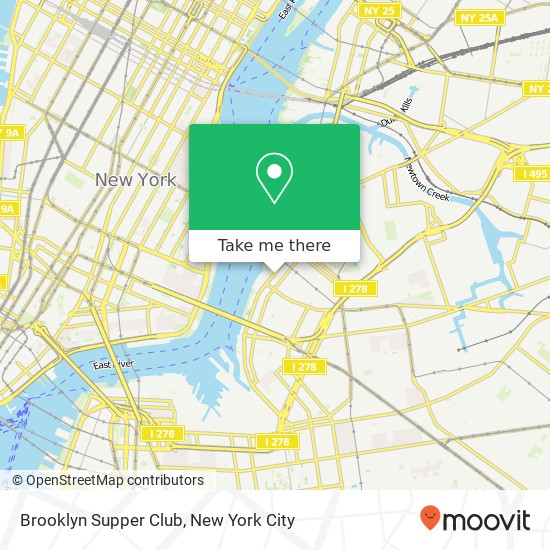 Mapa de Brooklyn Supper Club