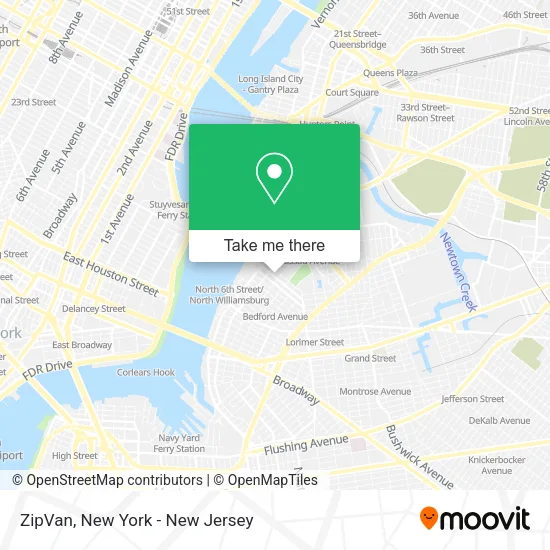 ZipVan map