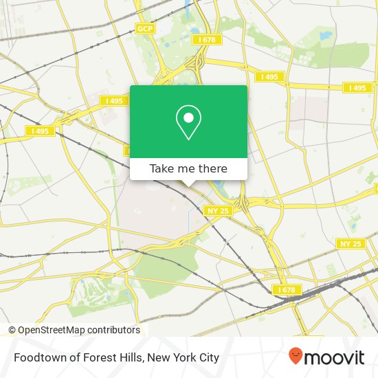 Mapa de Foodtown of Forest Hills