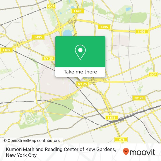 Mapa de Kumon Math and Reading Center of Kew Gardens