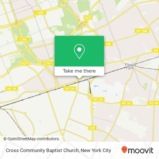 Cross Community Baptist Church map