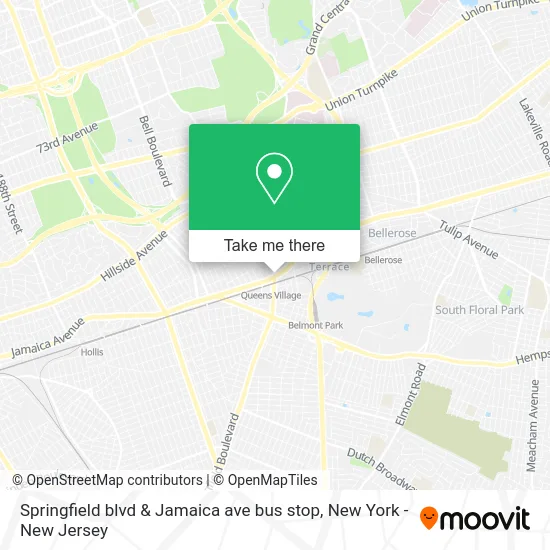Springfield blvd & Jamaica ave bus stop map