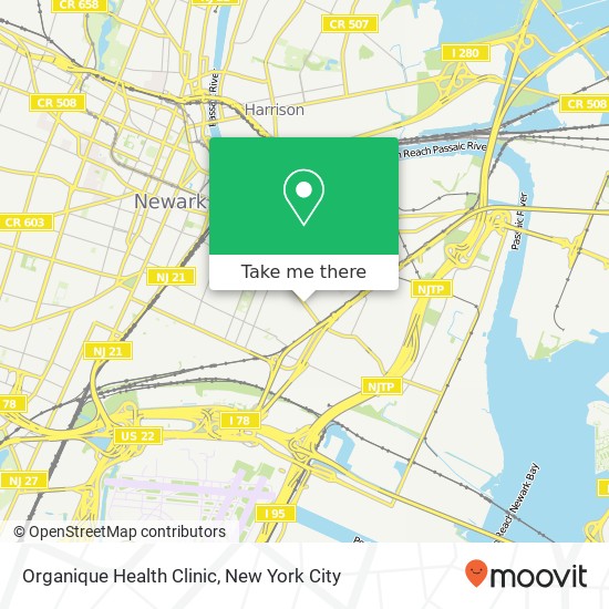 Organique Health Clinic map