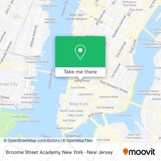 Mapa de Broome Street Academy