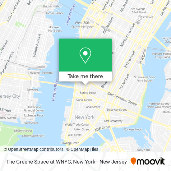The Greene Space at WNYC map