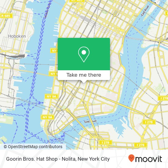 Mapa de Goorin Bros. Hat Shop - Nolita