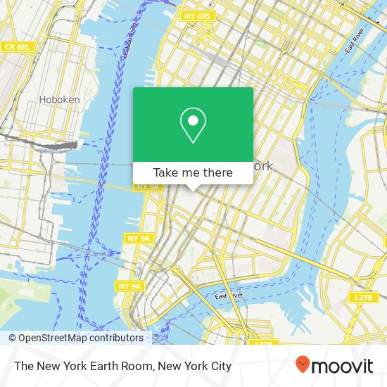 The New York Earth Room map