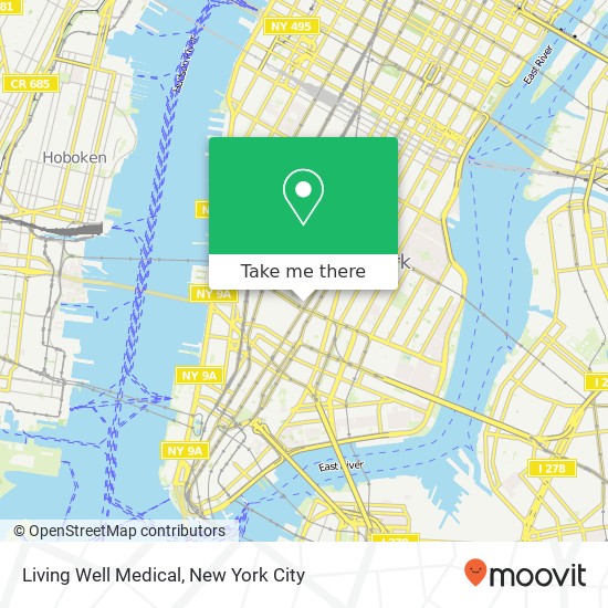 Living Well Medical map