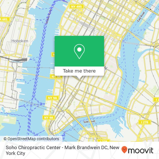 Mapa de Soho Chiropractic Center - Mark Brandwein DC